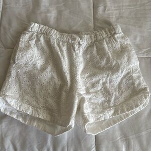 Cat & Jack White Eyelet Drawstring Girls' Shorts